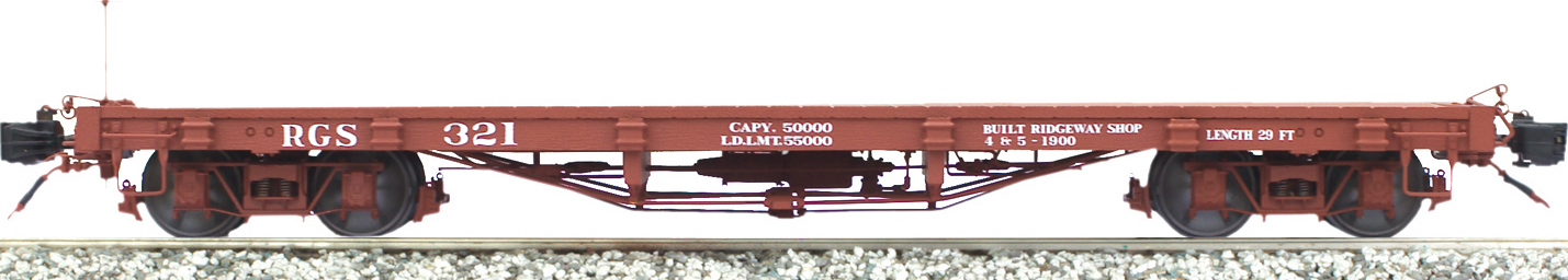 New in box Accucraft Short Flat Car 1:20.3 Scale Plastic 